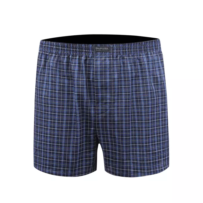 Klassische karierte Boxershorts in verschiedenen blauen Farben