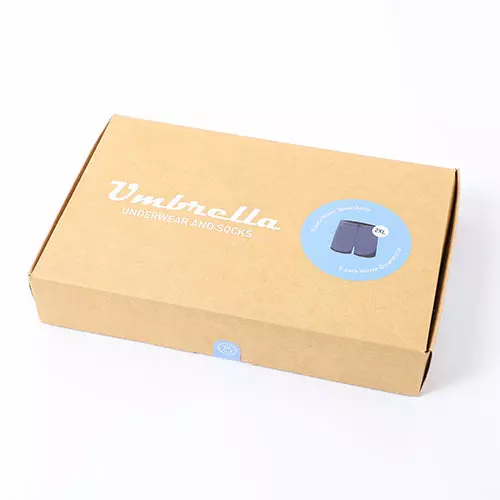 Geschlossene Verpackung für Boxershorts