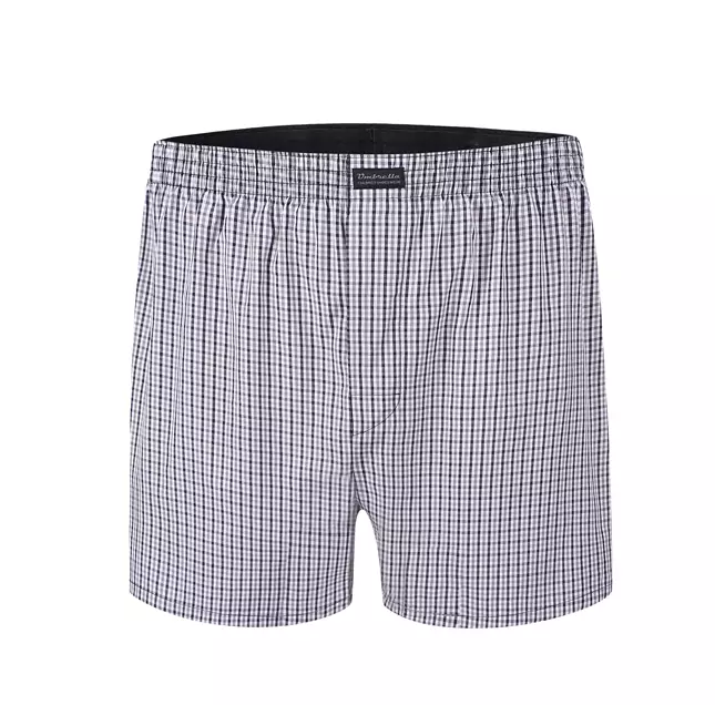Klassische Boxershorts mit schwarzem Karo-Muster