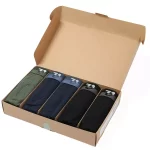Geöffnete Verpackung mit 5 Bambus Trunks mit zweifarbigem Bund