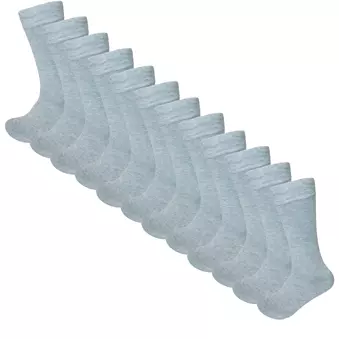12 graue Bambus Socken